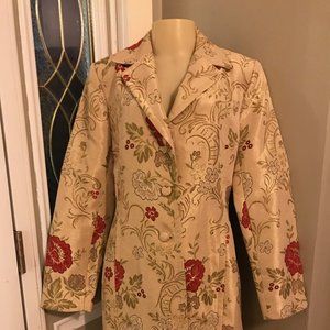Apostrophe Tapestry Coat/Sz 10